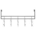 Orsina Jaxen Over Door Hanger – Matt Grey 5-Hook Metal Storage Rack