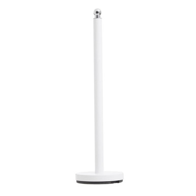 Orsina Adler Freestanding Toilet Roll Holder – White Iron & Silver