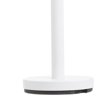Orsina Adler Freestanding Toilet Roll Holder – White Iron & Silver