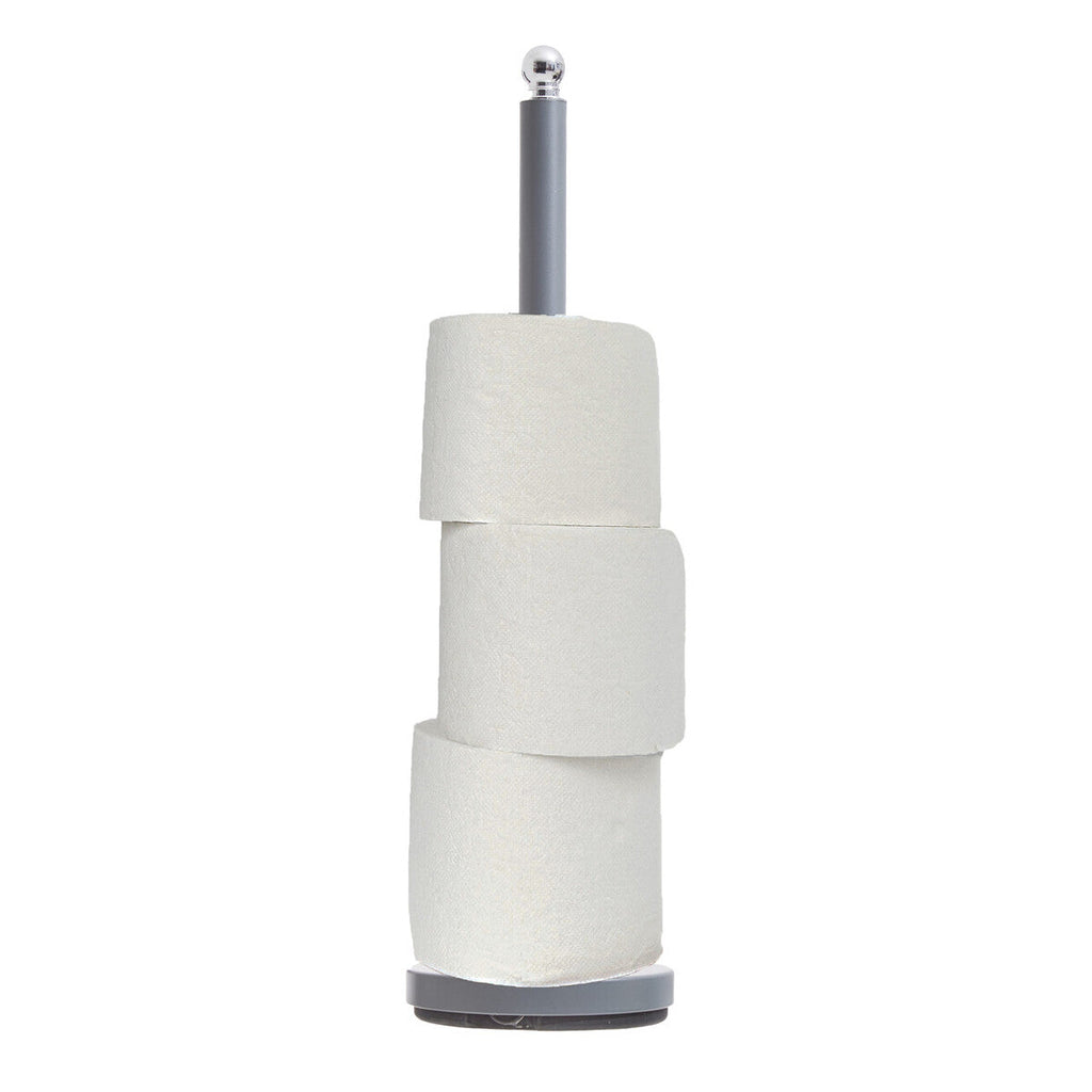 Orsina Adler Grey Toilet Roll Holder – Freestanding Stainless Steel