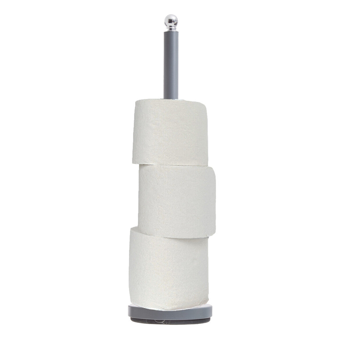 Orsina Adler Grey Toilet Roll Holder – Freestanding Stainless Steel