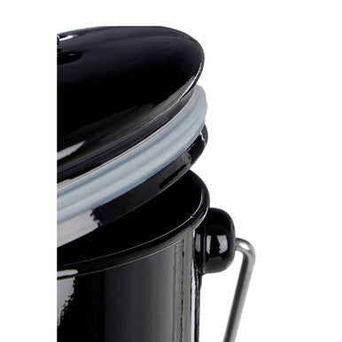 Orsina Black Metal Compost Bin with Handle and Odour Filter