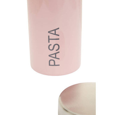 Orsina Liberty Pasta Canister – Pink Enamel Stainless Steel Storage