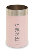 Orsina Liberty Utensil Holder – Pink Enamel & Stainless Steel Organizer