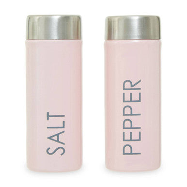 Orsina Liberty Light Pink Enamel Salt and Pepper Set – Stainless Steel