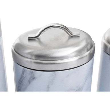 Orsina Easton 4-Piece Marble Effect Kitchen Storage Canister Set