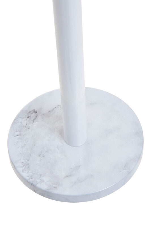 Orsina Kitchen Roll Holder – White Marble Effect and Gold Metal