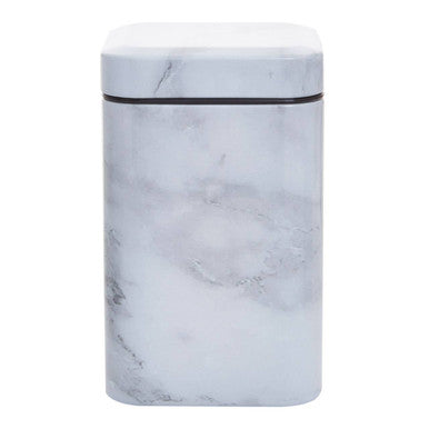 Orsina Easton 5-Piece Kitchen Storage Set – White Marble Effect Metal