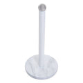 Orsina White Marble Effect Kitchen Roll Holder – Stainless Steel