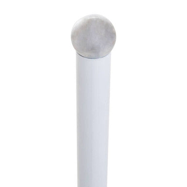 Orsina White Marble Effect Kitchen Roll Holder – Stainless Steel