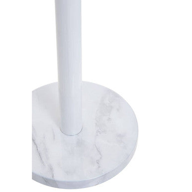 Orsina White Marble Effect Kitchen Roll Holder – Stainless Steel