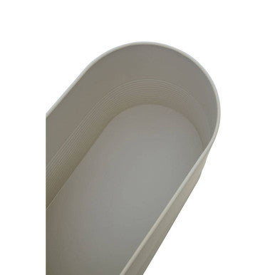 Orsina Alton Cream Bread Bin – Metal Storage Container with Bamboo Lid