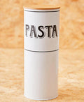 Orsina White Metal Pasta Canister – Tall Spaghetti Storage Container