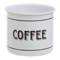 Orsina Grocer White Metal Mug – Enamel Style Coffee and Tea Cup