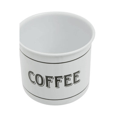 Orsina Grocer White Metal Mug – Enamel Style Coffee and Tea Cup