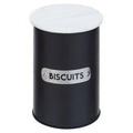 Orsina Liberty Biscuit Canister – Airtight Black Kitchen Storage Jar