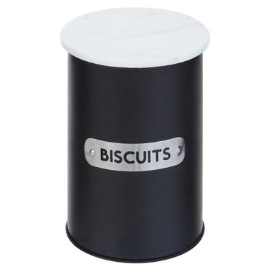 Orsina Liberty Biscuit Canister – Airtight Black Kitchen Storage Jar