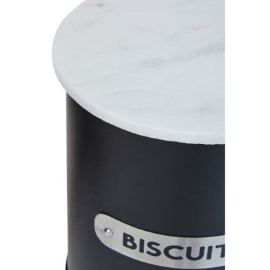 Orsina Liberty Biscuit Canister – Airtight Black Kitchen Storage Jar