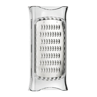 Orsina Stainless Steel Cheese Grater – Compact White and Clear Design