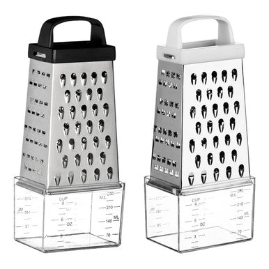 Orsina 4-Sided Stainless Steel Cheese Grater with Collection Box