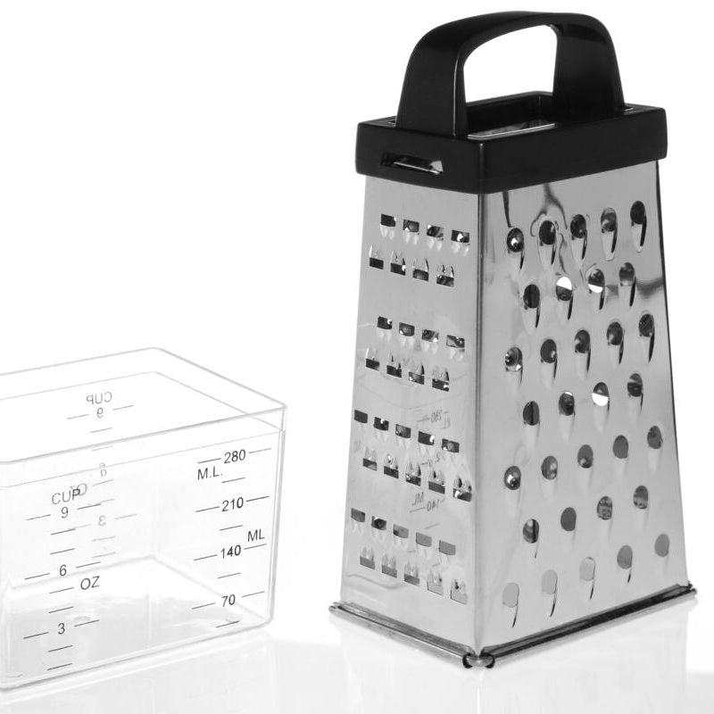 Orsina 4-Sided Stainless Steel Cheese Grater with Collection Box