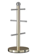 Orsina Gold Mug Tree – 6 Cup Kitchen Countertop Storage Organizer