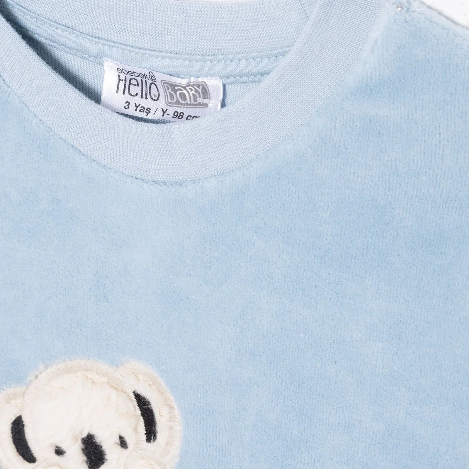 HelloBaby Velvet Pyjamas Set - Blue