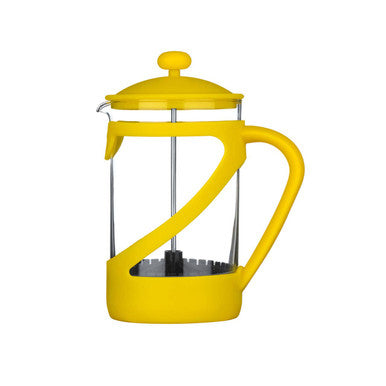 Orsina Kenya French Press Coffee Maker - 850ml Glass Cafetiere, Yellow