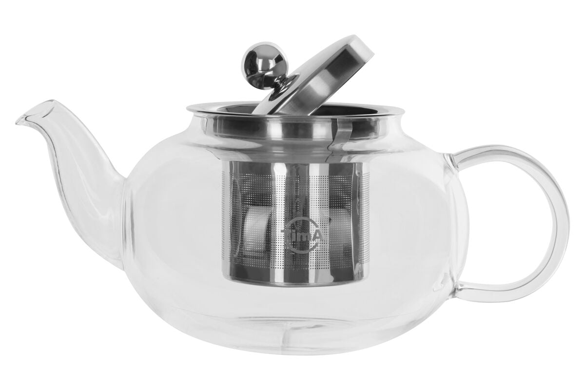 Orsina Fuso 800ml Glass Teapot – Heat Resistant with Steel Infuser