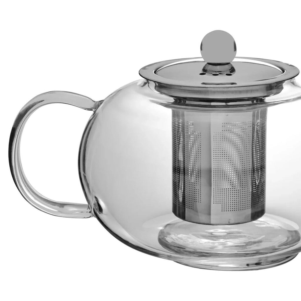 Orsina Fuso 800ml Glass Teapot – Heat Resistant with Steel Infuser