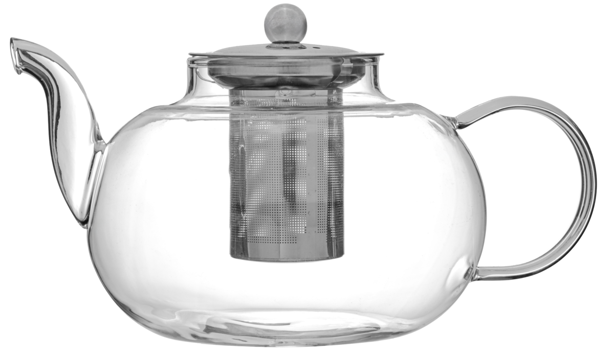 Orsina Fuso Glass Teapot with Infuser – Heat Resistant 1200ml