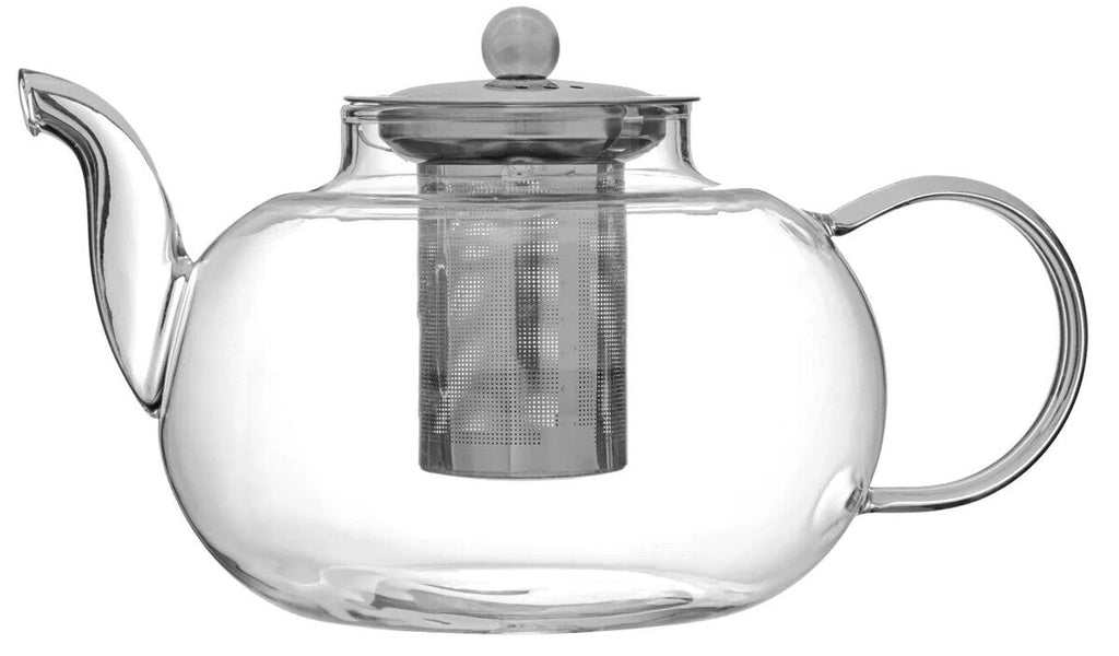 Orsina Fuso Glass Teapot with Infuser – Heat Resistant 1200ml