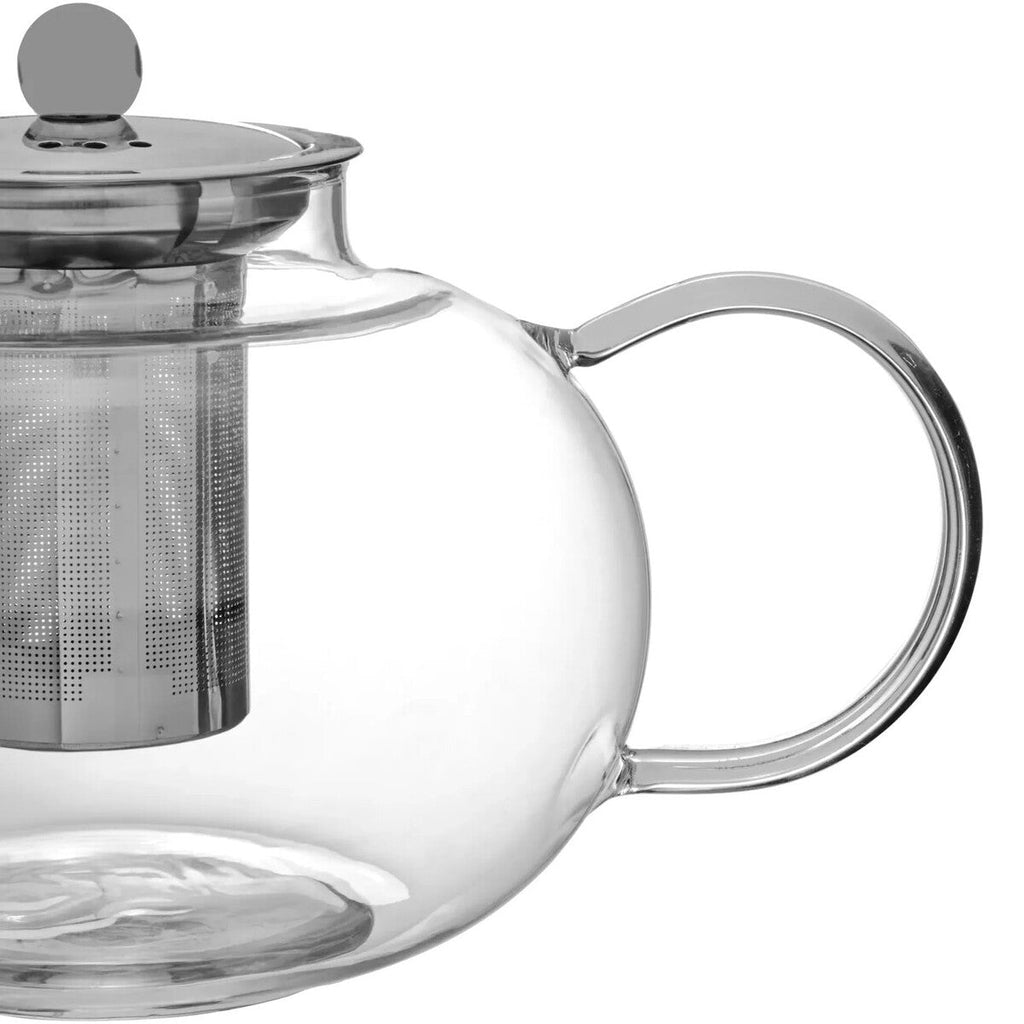 Orsina Fuso Glass Teapot with Infuser – Heat Resistant 1200ml