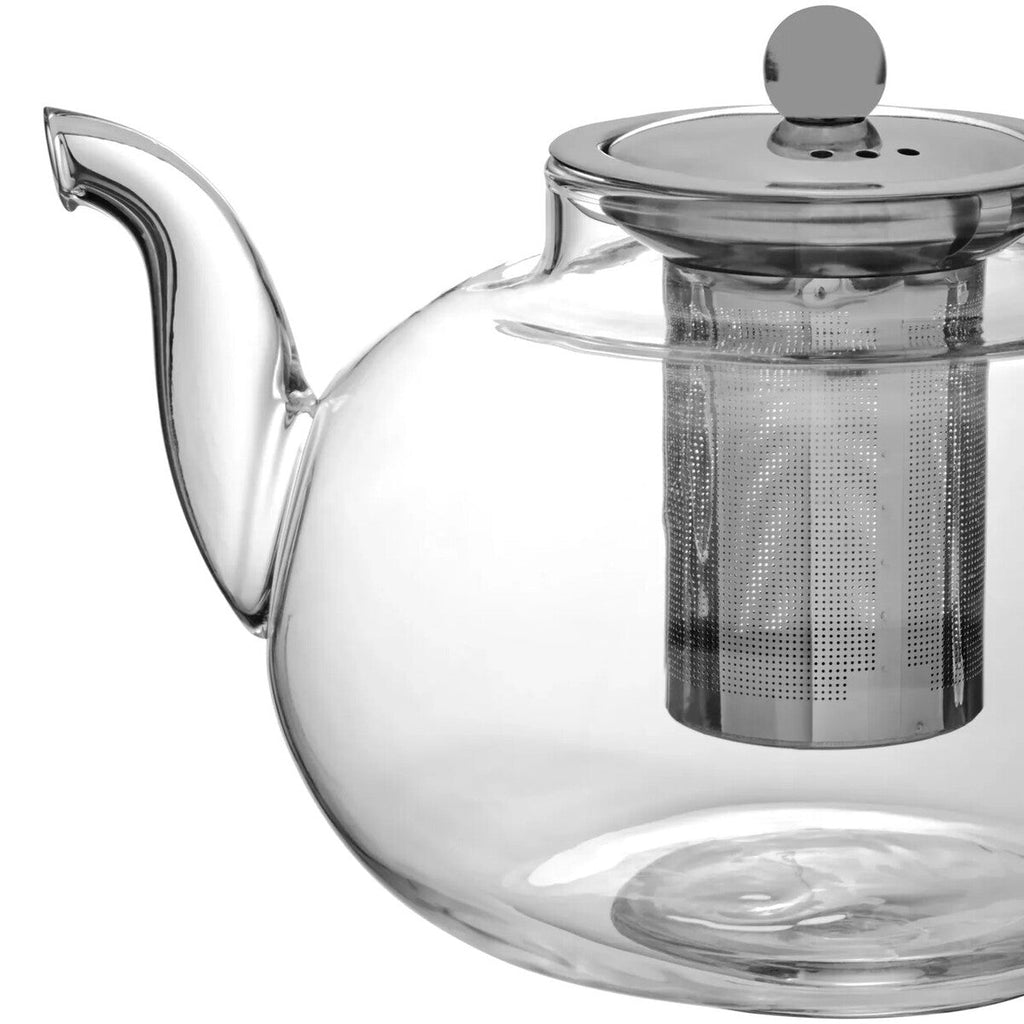 Orsina Fuso Glass Teapot with Infuser – Heat Resistant 1200ml