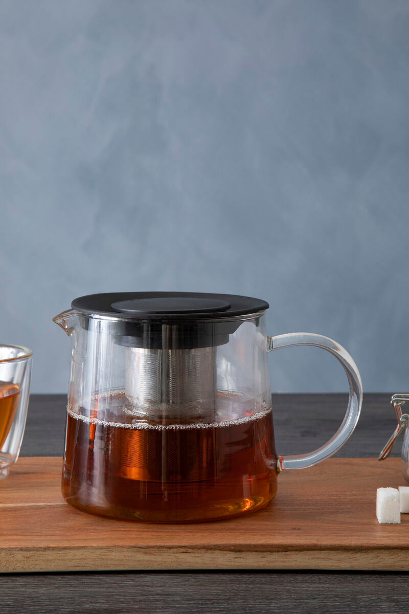 Orsina Miller 1000ml Glass Teapot – Heat Resistant with Infuser