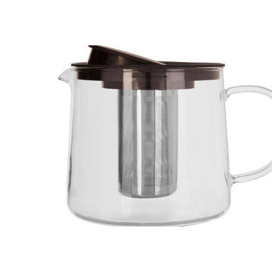 Orsina Fuso 1200ml Glass Teapot – Heat Resistant with Infuser Strainer
