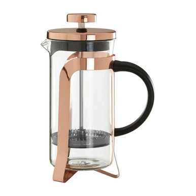 Akeala Rose Gold French Press Coffee Maker – 350ml Borosilicate Glass