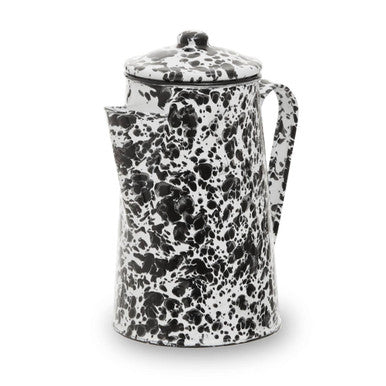 Orsina Hygge Coffee Pot – Black and White Patterned Ceramic Server