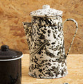Orsina Hygge Coffee Pot – Black and White Patterned Ceramic Server