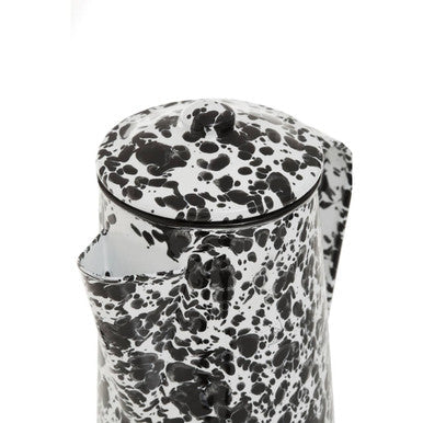 Orsina Hygge Coffee Pot – Black and White Patterned Ceramic Server