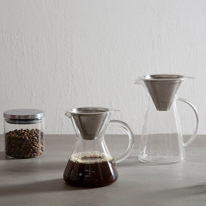 Orsina Tova Pour-Over Coffee Pot – 400ml Glass Brewer with Filter
