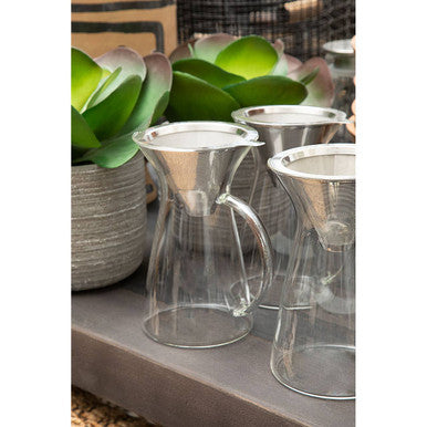 Orsina Tova Pour-Over Coffee Pot – 400ml Glass Brewer with Filter