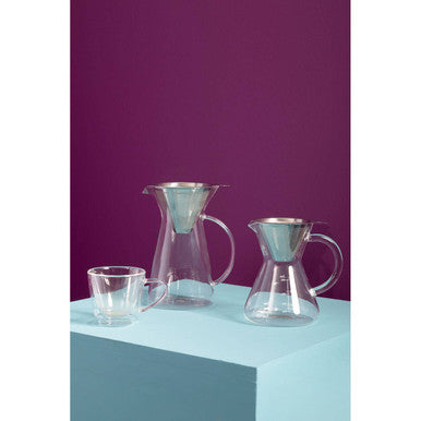 Orsina Tova Coffee Pot | 1100ml Borosilicate Glass with Steel Filter