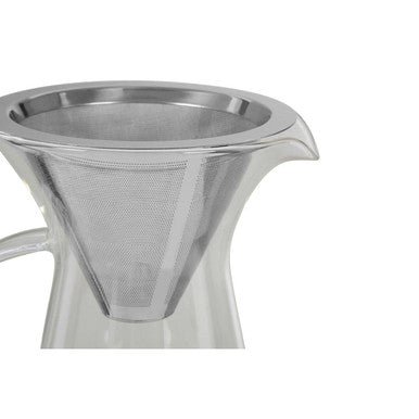 Orsina Tova Coffee Pot | 1100ml Borosilicate Glass with Steel Filter