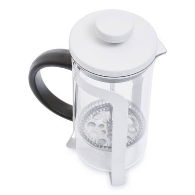 Orsina Akeala Matte White French Press Cafetiere - 350ml Glass Beaker