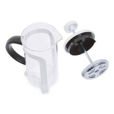 Orsina Akeala Matte White French Press Cafetiere - 350ml Glass Beaker