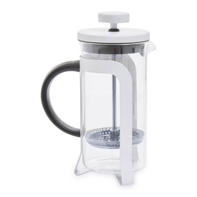 Orsina Akeala Matte White French Press Cafetiere - 350ml Glass Beaker