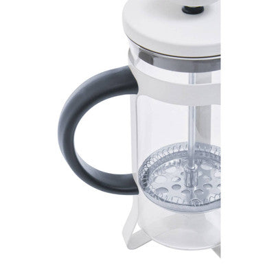 Orsina Akeala Matte White French Press Cafetiere - 350ml Glass Beaker