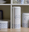 Orsina Blue Rose Pasta Canister – Ceramic Floral Kitchen Storage Jar