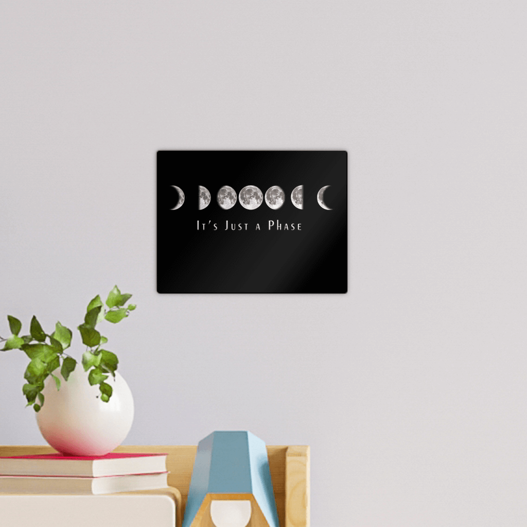 Just a Phase Wall Tile | Kate's Clothing Glossy White Wood Decor